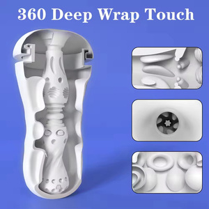 Male Clean and Easy Masturbation Cup Sex Toy Machine Device <b>Masturbators</b> for Men Vibradores Para Hombres - Product Image 2