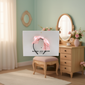 Fascia per capelli Angelina in raso con fiocco, regolabile, stile dolce, casual da donna, confezione da 12 pezzi, Ref44091 - Product Image 2