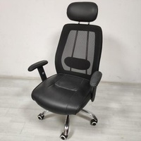 Chaise de bureau gaming conférence bureau d'ordinateur ergonomique moderne en cuir pivotant directeur du personnel patron exécutif chaise de bureau en cuir