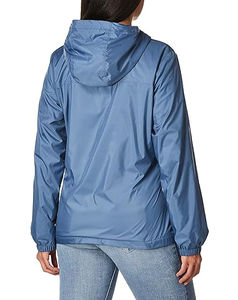 2025 Custom Lightweight Hooded Windbreaker <b>Nylon</b> Jacket for Women High Quality Waterproof Polyester <b>Fabric</b> Cotton Stand Jogging - Product Image 6