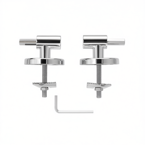 Kit de bisagras de cierre suave para asiento de inodoro, base de acero R901, 18 cm de largo, 12 cm de ancho, 3 cm de altura, accesorios para asiento de inodoro - Product Image 3