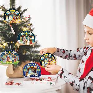 Autocollants <span class=keywords><strong>de</strong></span> la Nativité pour les enfants, bricolage, artisanat, faire une scène, autocollants <span class=keywords><strong>de</strong></span> Noë<span class=keywords><strong>l</strong></span>, fournitures religieuses en vrac - Product Image 4