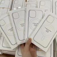 Coque de téléphone transparente antichoc en PC avec chargement magnétique sans fil, vente en gros directe usine pour iPhone 17 16 15 14 12 Pro Max