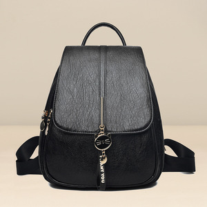 Nueva Mochila de PU de Doble Asa para Mujer, Juvenil, con Cierre, Duradera, Práctica, de Viaje, Gran Capacidad de 25-50L, para Estudiantes Universitarias - Product Image 6