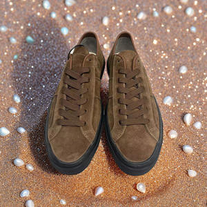 Zapatillas de Lujo de Piel de Vacuno y Ante, Zapatos Deportivos Planos de Cuero Genuino para Hombre, Unisex, Tallas Grandes, Personalizables con Logotipo de Fábrica - Product Image 2