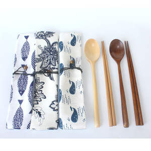 Vente en gros de cuillères et baguettes en bois à long manche de style japonais et créatifs par les fabricants de <span class=keywords><strong>tourisme</strong></span> de plein air portable - Product Image 1