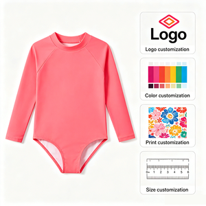 <span class=keywords><strong>Maillot</strong></span> <span class=keywords><strong>de</strong></span> <span class=keywords><strong>bain</strong></span> une pièce à manches longues pour filles, protection UV, personnalisable avec logo et couleur, idéal pour les grandes commandes - Product Image 1