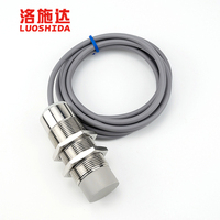 Capteur de proximité capacitif M30, interrupteur DC 10-30V, capteur cylindrique réglable en laiton nickelé