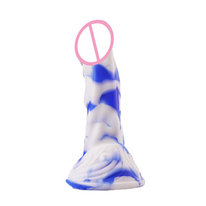 Le nouveau dildo en silicone Falcon de Jiuxi pour femmes adultes, doté d'un matériau liquide simulé rose porcelaine unique. - Product Image 5