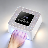 Lampe UV LED portable 48W haute puissance avec écran LCD et design diamant, 4000mAh, séchoir rapide pour ongles en gel, idéale pour salon - Vente en gros 2026