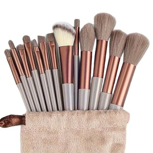13-Piece Makeup <b>Brush</b> Set Synthetic Bristle Blush Eyeshadow <b>Brushes</b> Portable Complete Makeup Tool Kit - Product Image 5