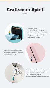 Piccolo adesivo per cellulare portatile Mini stampante termica per foto con etichetta portatile senza fili - Product Image 4