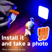 Lumière LED RGB à attraction magnétique pour vlog et photographie, température de couleur réglable 3000K-9900K, contrôle par bouton et clip, batterie 2000mAh