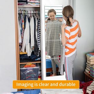 Autocollants muraux modernes en miroir acrylique pour la maison, chambre à coucher, dortoir, dressing, verre souple auto-adhésif - Product Image 5
