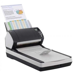 เครื่องสแกนเอกสาร <span class=keywords><strong>Fujitsu</strong></span> <span class=keywords><strong>fi</strong></span>-<span class=keywords><strong>7260</strong></span> ความละเอียด 600DPI ความเร็ว 80 หน้าต่อนาที/160 ภาพต่อนาที ขนาด A4 พร้อมแท่นวางเอกสารแบบราบและช่องป้อนเอกสารอัตโนมัติ รองรับ OCR - Product Image 1