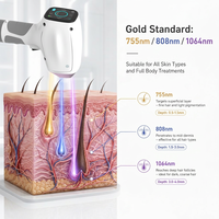 Nubway - Vente flash - Machine de beauté laser à diode pour l'épilation, double tête, 4 longueurs d'onde, 808, laser médical