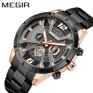 <span class=keywords><strong>MEGIR</strong></span> 2221 vente en gros personnalisé hommes horloge bas <span class=keywords><strong>prix</strong></span> bracelet en acier inoxydable résistant à l'eau date affichage stockage <span class=keywords><strong>montre</strong></span> de sport - Product Image 4
