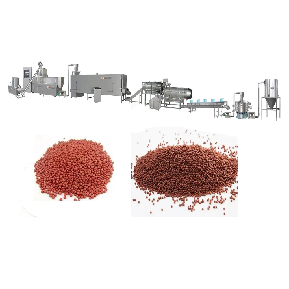 Fully Automatic Commercial Floating Fish Feed Pellet Feed Manufacturing Machinery