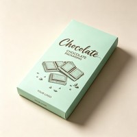 Boîte d'emballage pliable pour chocolat avec impression personnalisée, film mat UV, boîte en carton, boîte pliable pour aliments, biscuits au matcha