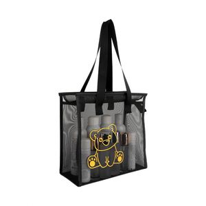 Breathable Mesh Beach Tote <b>Bag</b> <b>Transparent</b> Cosmetic Pouch Waterproof Portable Swimming Pool Toiletry Storage <b>Bag</b> - Product Image 3