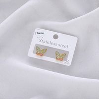 Nouveauté 2026 – Boucles d'oreilles clous en acier inoxydable style perle de Hong Kong, luxe léger, tendance, simples et polyvalentes