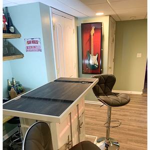 Armario de madera para protección de <span class=keywords><strong>guitarra</strong></span>, estante de pared, escaparate, guardabarros de madera bloqueable - Product Image 5