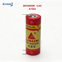Baterai Li-SOCl2 3.6V 3500mAh ER18505M Daya Tinggi Lithium Thionyl Chloride untuk Meter Pintar dan Perangkat Utilitas