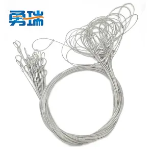 El mejor precio de 50 pies agarrando liebre Faisán de la cuerda de alambre de 2mm Paquete de cuerda de alambre prensado virolas