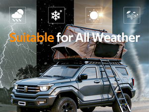 เต็นท์หลังคารถยนต์แบบเปลือกแข็ง อลูมิเนียม กันน้ำ สำหรับตั้งแคมป์กลางแจ้ง ยี่ห้อ Seasons Truck Camping - Product Image 4