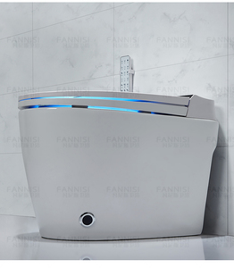 <span class=keywords><strong>WC</strong></span> intelligent monobloc moderne à capteur, à poser au sol, en céramique, avec nettoyage automatique pour la maison - Product Image 2