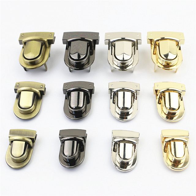 New Design High Quality Eco-friendly Durable Metal Twist Turn Lock with Customizable Colors for Handbag Hardware Shenwan Brand