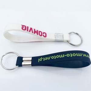 Custom Lanyard Rubber <b>Key</b> <b>Chain</b> with Logo Silicon Bracelet Keychain - Product Image 3