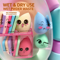 Poudre de maquillage effet goutte d'eau fournie directement par l'usine. Éponge de maquillage en forme de gourde avec coussin d'air. Double usage pour applications sèches et humides.