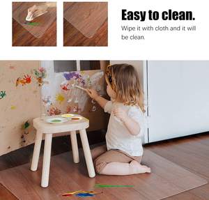 Tapis de protection pour chaise de bureau, pour sols en bois dur et en carrelage, tapis antidérapant en PVC pour chaise - Product Image 6