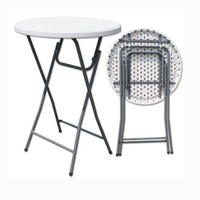 Équipement De plein air Meubles table pliante en plastique 80cm Soufflage Table TG-80H