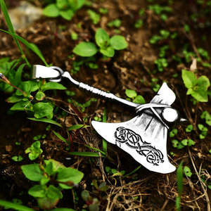 Colliers pendentifs de mode en gros, style nordique viking, <span class=keywords><strong>moto</strong></span>, bijoux pour hommes, punk, hache, crâne, plaqué or, acier inoxydable - Product Image 4