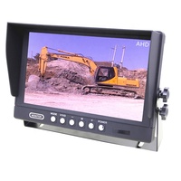 Universel 9 pouces HD AHD 1080P TFT LED voiture tableau de bord affichage grand Angle pare-brise bureau GPS moniteur Bus camion LCD TV
