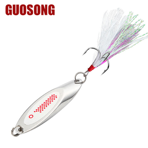 ใหม่7ก.-100ก. ช้อนโลหะเงินประดับเลื่อมตัดยาวสำหรับเบ็ดตก<span class=keywords><strong>ปลา</strong></span>ในแม่น้ำและทะเลสาบ - Product Image 4