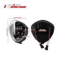 Phare avant de moto Rise Racing avec projecteur, faisceau haut et bas, phare LED pour Victory Cross Country