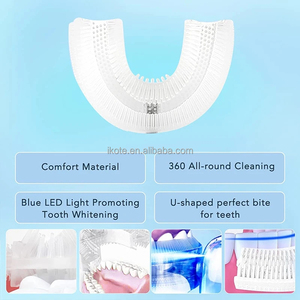 <span class=keywords><strong>Brosse</strong></span> à dents électrique ultrasonique sans fil portable en forme de U avec écran LED pour la maison et les voyages - Product Image 5