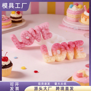 Silicone Love Letter Mold 12.7cm For Baking Fondant Candy Craft DIY - Product Image 5