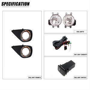 Ensemble de feux antibrouillard avant halogènes avec feux de jour et feux de barre lumineuse (paire) pour Toyota Yaris - Product Image 5