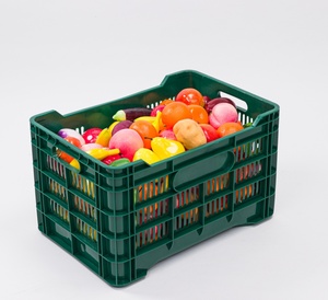 हवादार भंडारण टोकरी लॉजिस्टिक फसल मोश मूविंग क्रेट्स फल खरीदारी की टोकरी मेष आम की टोकरी - Product Image 3