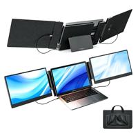 Écran portable OEM/ODM personnalisé de 14 pouces IPS 1080P LCD, moniteur double ou triple pour ordinateur portable, extension Type-C