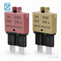 Disjoncteur manuel réinitialisable pour automobile 32V CC, fusible à lame ATC ATO standard 3A 5A 10A 15A 20A 25A 30A, protection contre les surcharges
