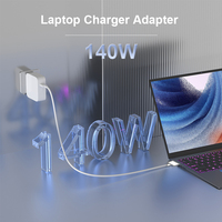 Chargeur d'ordinateur portable pliable 140W Type-C à T Charge rapide pour Mac pour voyage Léger pour Mac