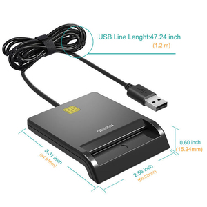 <span class=keywords><strong>Lecteur</strong></span>-graveur de cartes USB de haute qualité à transmission stable pour projets de développement et de test de cartes de crédit IC ID EMV ISO 7816 - Product Image 6