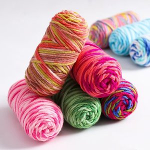 Hilo Acrílico Mezclado <span class=keywords><strong>de</strong></span> 25g, Colorido, <span class=keywords><strong>de</strong></span> 5 Capas, Material <span class=keywords><strong>de</strong></span> Algodón <span class=keywords><strong>de</strong></span> Leche, Kit para Tejer a Mano, Hilo <span class=keywords><strong>de</strong></span> Grosor Medio, <span class=keywords><strong>Venta</strong></span> Transfronteriza - Product Image 3
