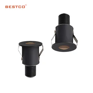 Bestco Hersteller aluminiumgehäuse in fingergröße europäisches design eingebrachte decke 3 w 5 w innenraum-hotel-Spiegellampe led mini-untergrundbeleuchtung