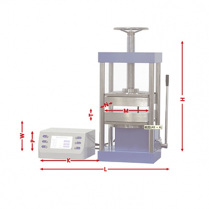 Laboratorio 300 ℃   Pressa Idraulica a Caldo 40T ad Alta Temperatura con Doppia Piastra Riscaldata Manuale - Product Image 2
